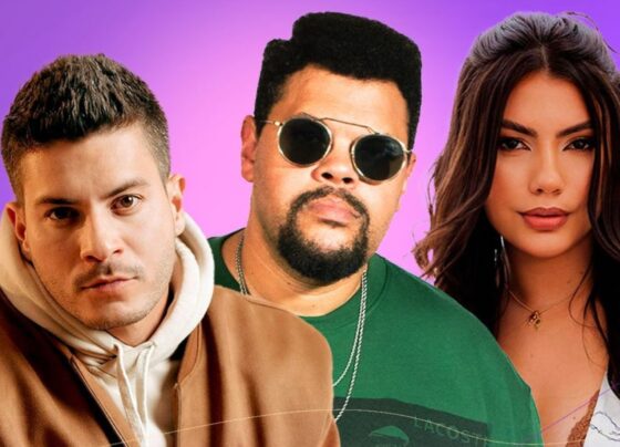 Arthur Aguiar, Babu Santana e Fernanda Santana