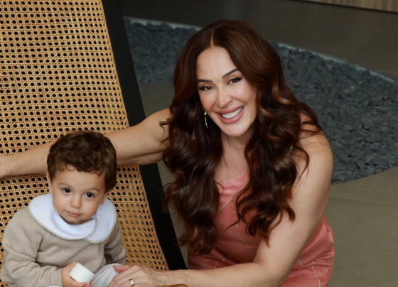 Claudia Raia comemora dois anos do filho Luca